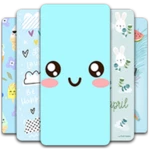 kawaii wallpaper android application logo